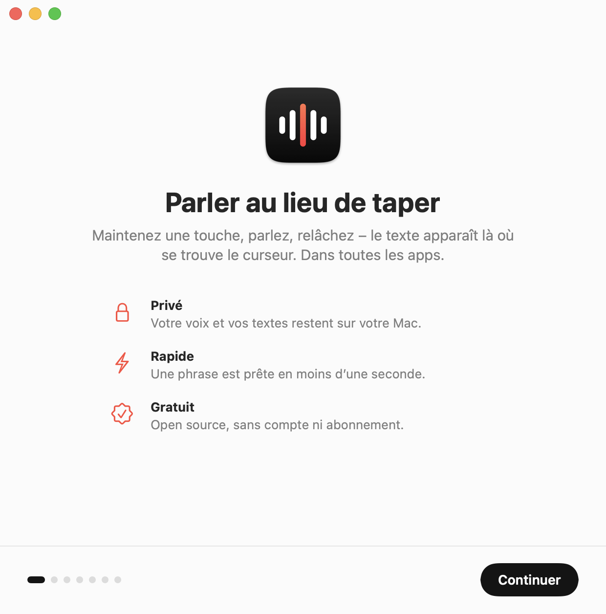 Assistant de configuration, écran d’accueil : privé, rapide et gratuit